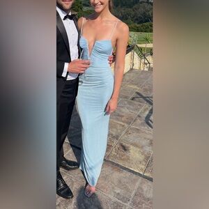 Katie May Light Blue jersey Maxi Dress